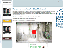 Tablet Screenshot of learnpianofreesheetmusic.com